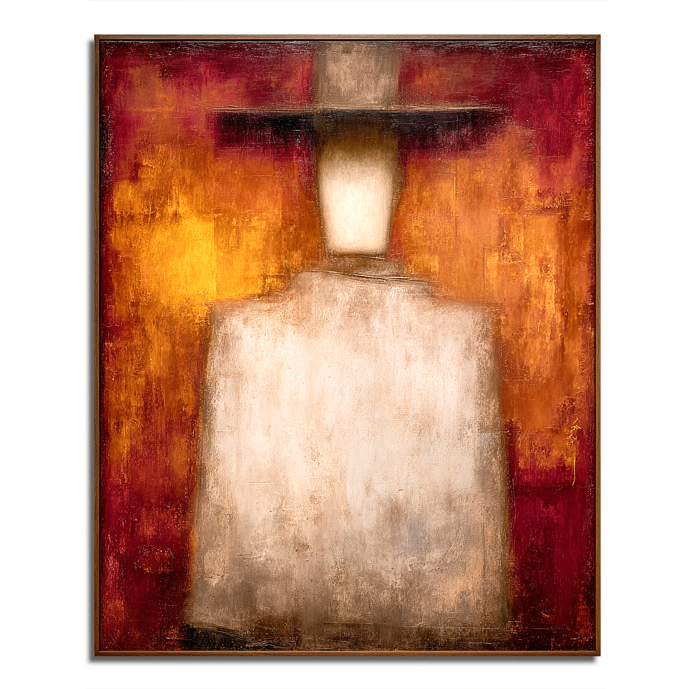 Silent Presence – Abstract Figurative Wall Art hand-painted wall art
