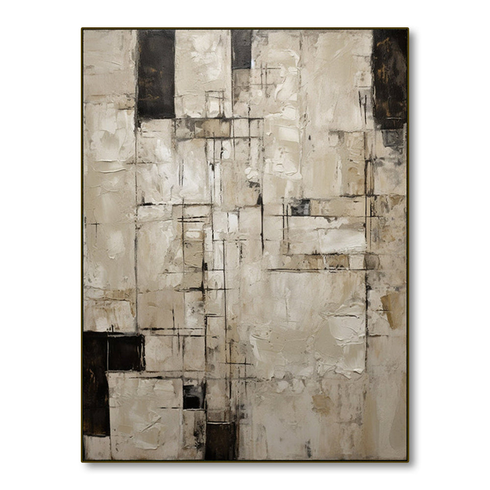 Surface of Time – Wabi-Sabi Textured Abstract Wall Art hand-painted wall art
