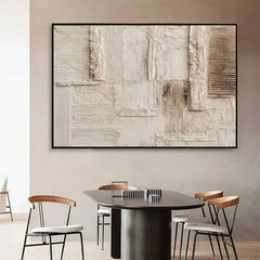 Quiet Geometry – Textured Abstract Wall Art for Modern Interiors