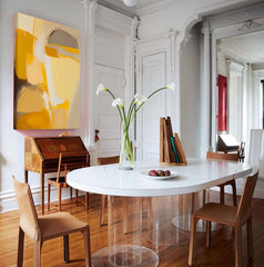 Warm colors Abstract Oil Painting On Canvas Large Original Painting Brown And Yellow Modern Wall Art For Living Room