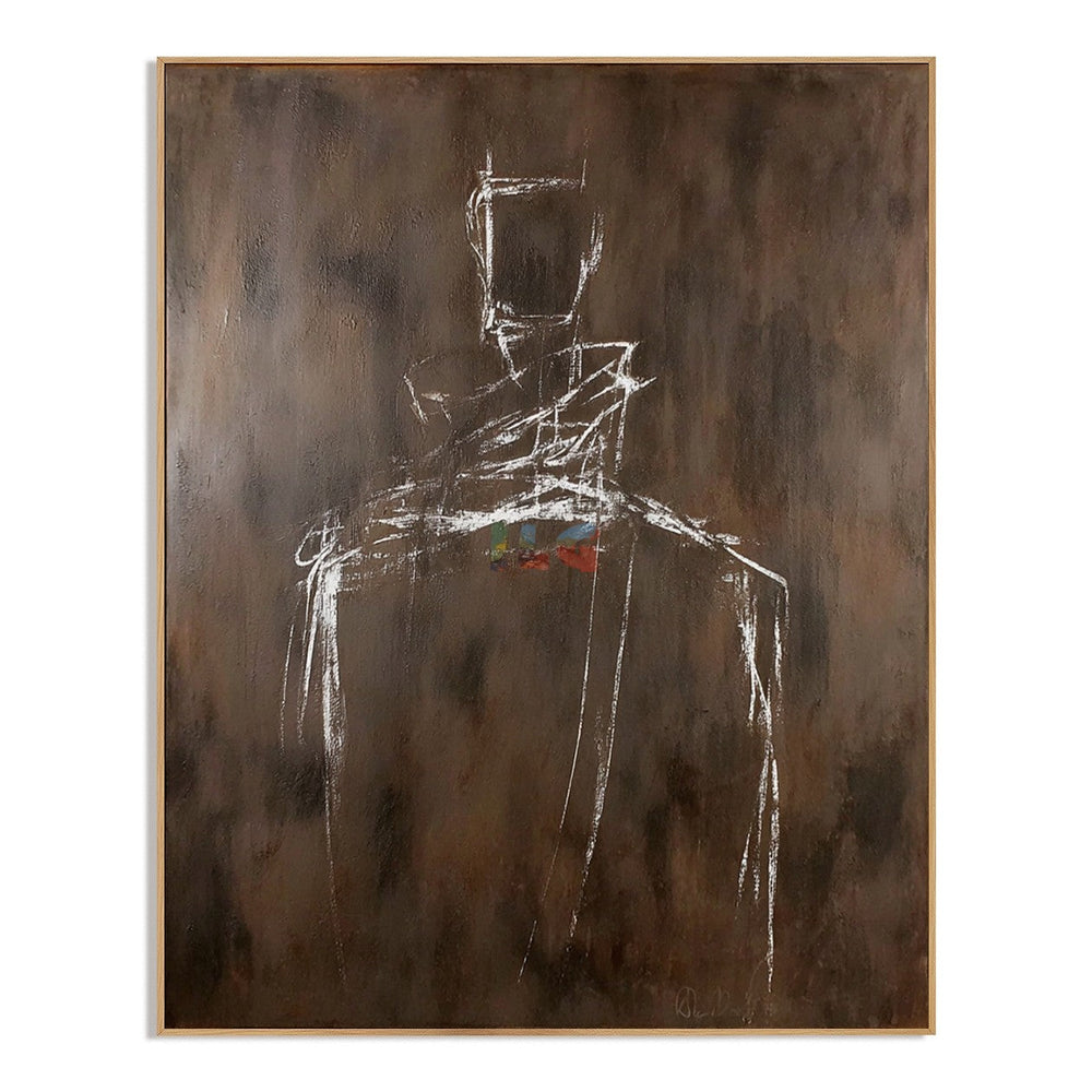 Silent Line Figure – Abstract Contemporary Wall Art hand-painted wall art